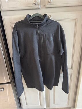 The North Face Men's Charcoal Gray Quarter-Zip Pullover XL Mens